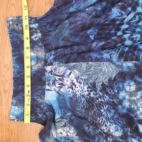 Desigual Women's Blue Batik Summer Skirt (SzS) - Picture 8 of 10